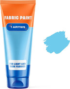 Sky Blue Fabric Paint 2 fl. oz Tube – Permanent Fabric Paint Blue by 7+Artists
