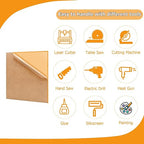 2 Pack 12'' x 12'' Translucent Orange Acrylic Sheet, 3mm Thick Acrylic Plastic - Image 4
