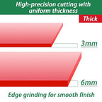 Lesnlok 12 x 24 Red Acrylic Sheets 1/4 inch Thick 6mm Cast Plexiglass Sheets - Image 2