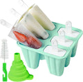Popsicle Mold, Popsicle Molds 6 Pieces Silicone Ice Pop Molds BPA Free Popsicle by BellDream