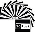 HTVRONT White & Black HTV Heat Transfer Vinyl: 20 Pcs 12 x 10 Iron on Vinyl by HTVRONT