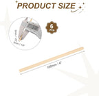 MECCANIXITY 6Pcs Basswood Sticks, 1/8" x 1/8" x 4" Square Wooden Dowel Rods - Image 2