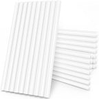 White Hot Glue Sticks Full Size, Manarty 24 PCS 0.43 Dia x 8" Long Fbric Glue by Manarty