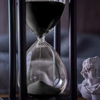 BELLAWARE Hourglass Timer with Black Sand, 60 Minute Wooden Sand Timer | - Image 4