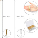 200 Pcs 70mm/2.76 Inch 21 Gauge Head Pins - Image 2