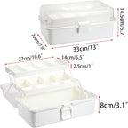 BTSKY 3-Layer Plastic Dividing Storage Box Craft Organizer - Image 4