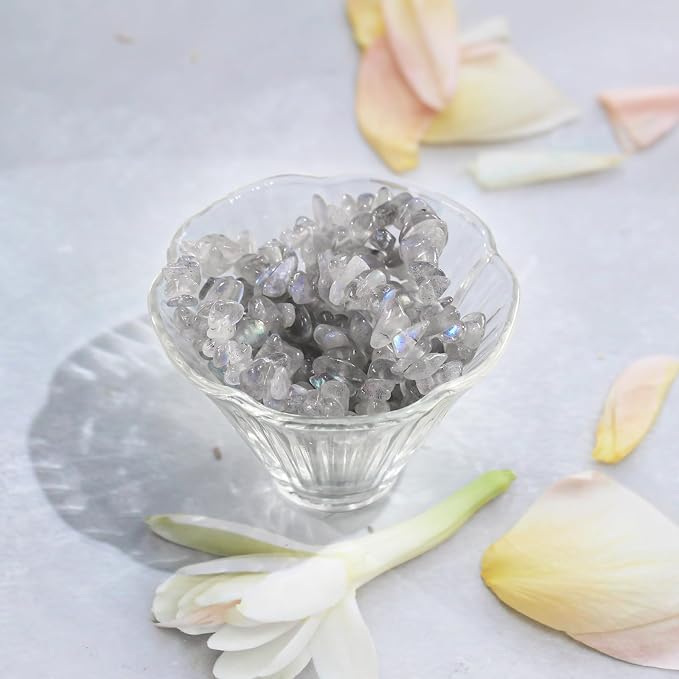 260pcs Natural Labradorite Crystal Beads Chips 5mm to 8mm Irregular Gemstone - Image 5