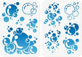 2Pcs Bubbles Stencils for Painting, 11.69"x8.27" Reusable Plastic Blowing by Doodlream