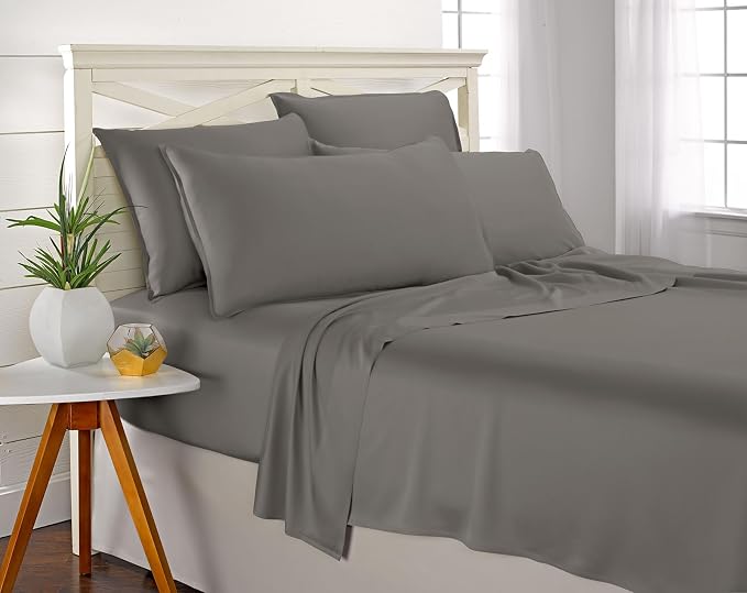 Pure Bamboo California King Sheets, Genuine 100% Organic Viscose Derived from - Image 5