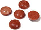 20pcs 12mm Natural Stone No Hole Gold Sandstone Semicircle Smooth Cabochons by 2TTFishoo