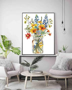 DYAIANGMU Stamping Cross Stitch Kit, Flower Cross Stitch Kit - Image 3