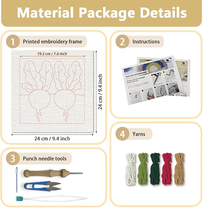 Doodlream Fresh Radish Needle Kit - Image 2