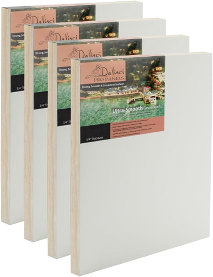 Da Vinci Pro Ultra Smooth Wood Canvas Gesso Board by DaVinci+Wood+Panel
