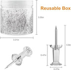 400Pcs Push Pins, Stick Pins Thumb Tacks - Image 3