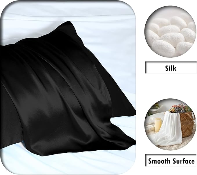 Mulberry Silk Pillowcase for Hair and Skin Pillow Case - Image 2