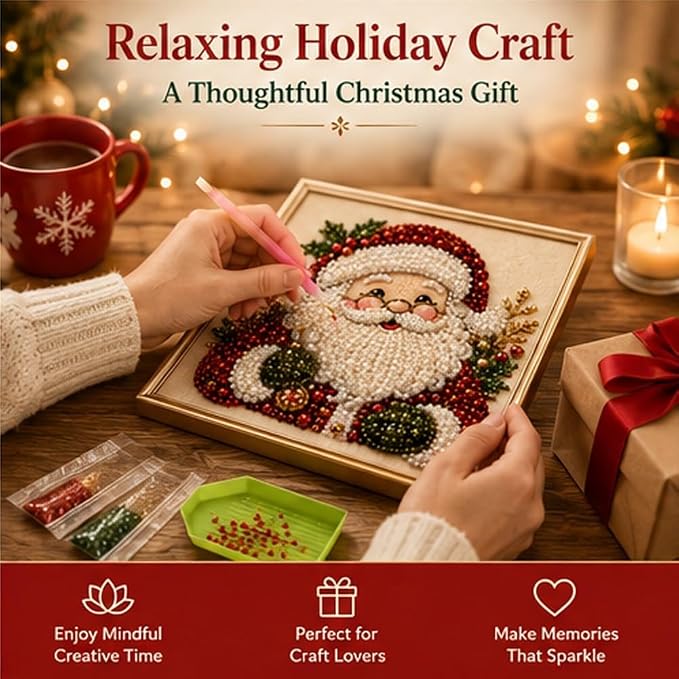 DIY Christmas Pearl Diamond Painting Art Kit - Image 8