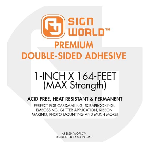 Best 1" MAX Strength Thin Permanent Double-Sided Tape - Image 4