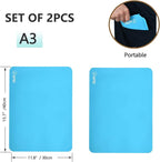 Sapid 2Pcs Thick Silicone Mat for Crafts, Nonstick Silicon Sheet for Epoxy Resin - Image 3