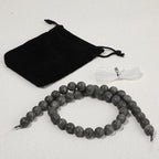 10mm Matte Black Labradorite Bead, 15-Inch Matte Round Loose Stone Beads - Image 7