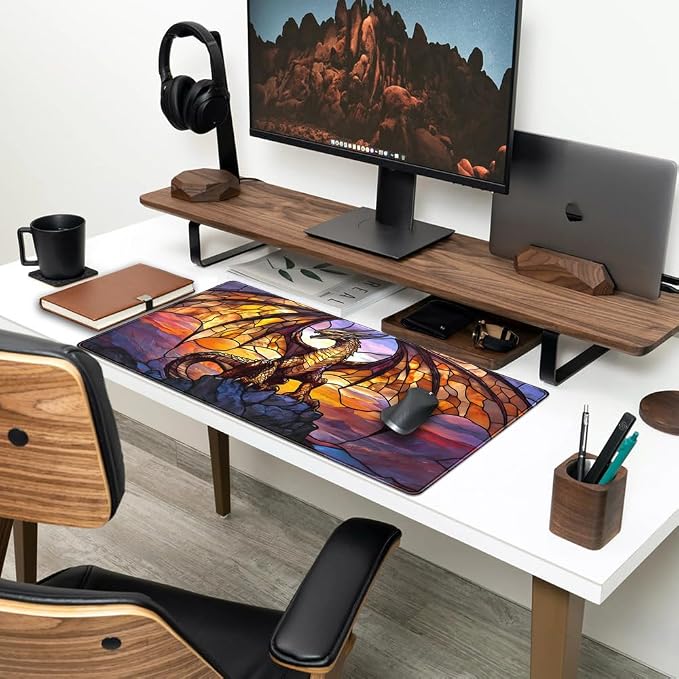 Dragon Desk Mat Large Mouse Pad XXL Extended Gaming, Gamer Gift Play Mat Desk - Image 3