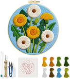 INFUNLY Dandelion Daisy Punch Needle Kit by INFUNLY