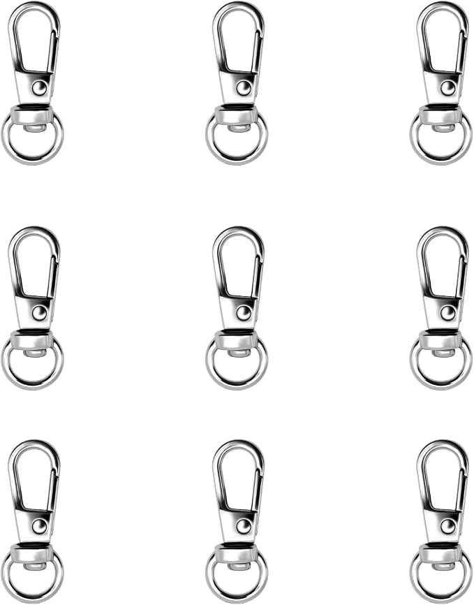 12pcs Swivel Push Gate Snap Hooks Clasps by TiSuit