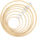 Caydo 7 Pieces 7 Sizes Embroidery Hoops Set 4 inch to 12 inch Circle Cross by Caydo