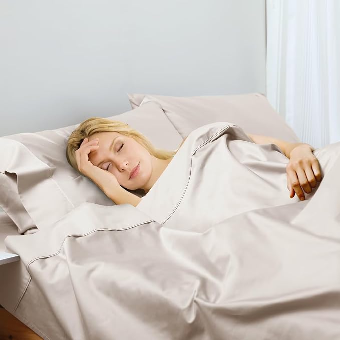 2-Pack Cotton Queen Flat Sheet Only, 600 Thread Count 100% Egyptian Cotton Top - Image 6
