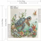 4Pack Diamond Painting Kits For Adults, Sea Turtle Special Shape Diamond Art - Image 5