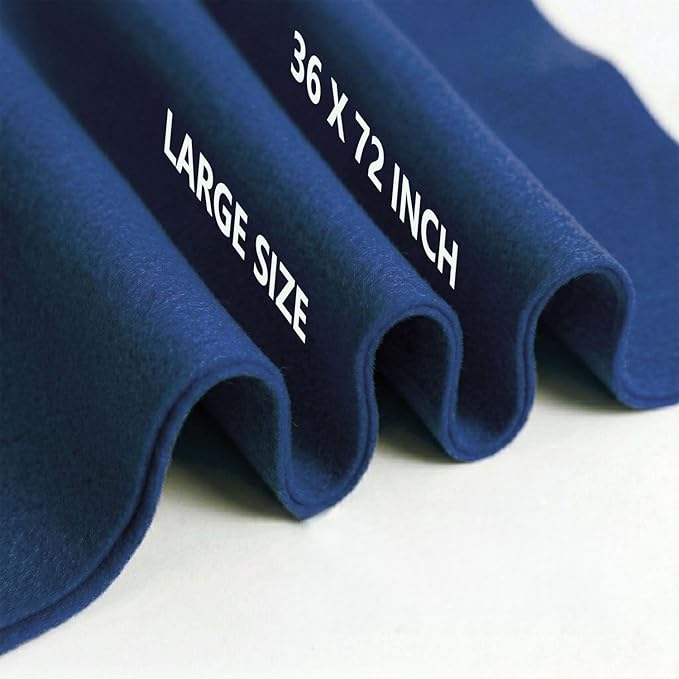 Navy Blue Felt Fabric 36" x 72" 1.6mm Thick Large Craft Sheet | Soft, Flexible by MEDIANER