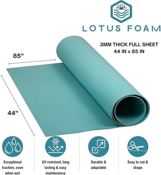 LotusFoam EVA Foam Sheet 3mm – 44"x 85" Craft Foam - Image 2