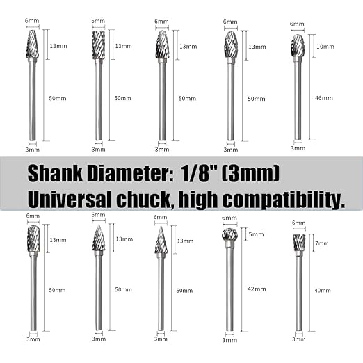 Tungsten Carbide Rotary Burr Set - Image 5
