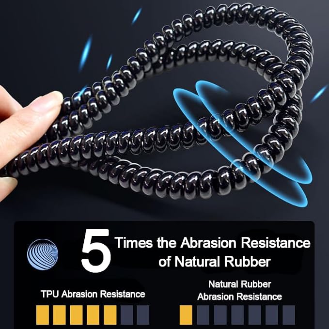 3.28ft – 1/4 inch Motorcycle TPU Wire Loom, Bicycles Flexible Cable Cover - Image 4