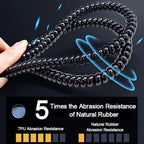 3.28ft – 1/4 inch Motorcycle TPU Wire Loom, Bicycles Flexible Cable Cover - Image 4