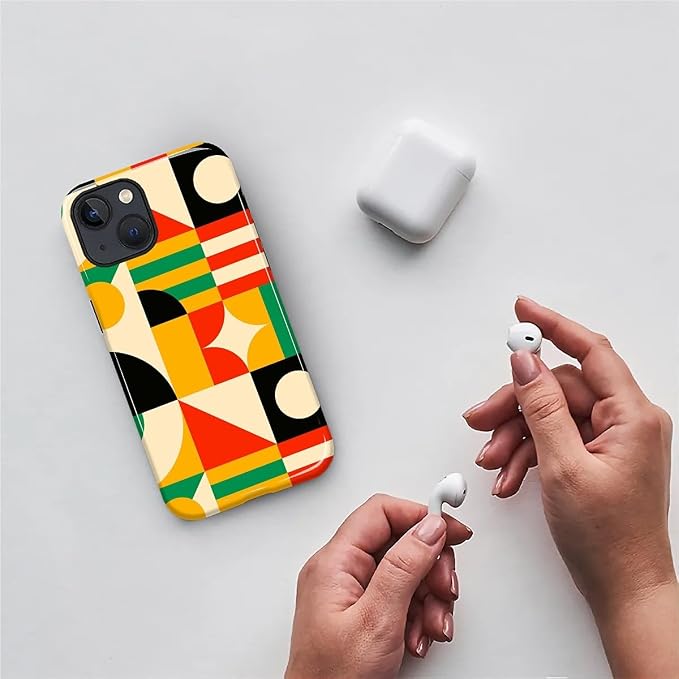 ZHEGAILIAN Case for iPhone 15 Plus, Geometric Colors Durable Shockproof - Image 3