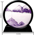 Muyan Moving Sand Art Picture Sandscapes in Motion Round Glass 3D Deep Sea Sand - Image 2