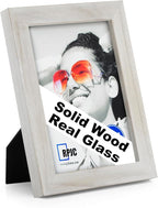 RPJC 5x7 Picture Frames Made of Solid Wood High Definition Glass by RPJC