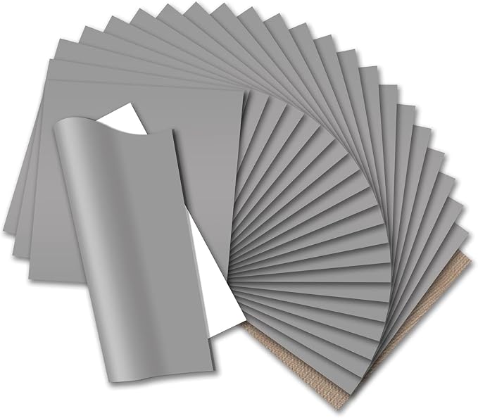 HTVRONT Silver HTV Heat Transfer Vinyl: 24 Pack 12"x12" Iron on Vinyl Sheet | by HTVRONT