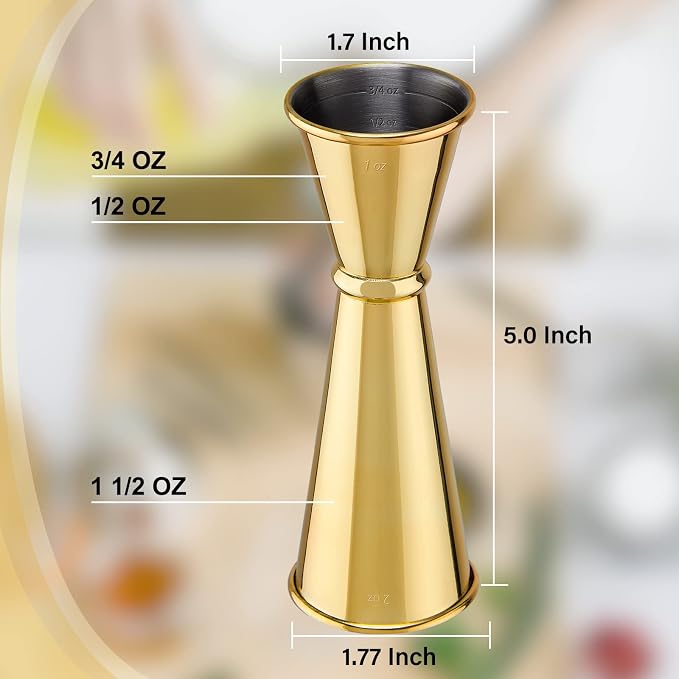 Jigger for Bartending, Briout Double Cocktail Jigger Japanese Premium 304 Food - Image 3