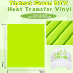 Tintnut Jasmine Green Heat Transfer Vinyl, easy cut & weed, stretch washable - Image 2