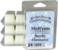 Our Own Candle Company Premium Wax Melt, Smoke Eliminator Scent, 6 Cubes, 2.4 oz (4 Pack)