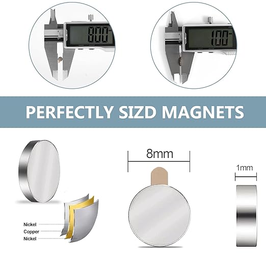 UTOMAG 60 Pcs Mini Round Neodymium Magnets - Image 2