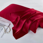Red Silk Pillow Cases for Hair and Skin Made in USA, 100% Mulberry Silk - Image 5