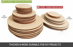 18-Piece Unfinished Wood Slice Set - Image 5