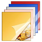 5 Pcs 8 x8 Inch Colorful Acrylic Mirror Sheet, 1/8 Inch Thick Opaque Glossy by CEUQIESO