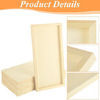 8PCS 8 x 16 Inch Wood Panels for Painting, Unfinished Wooden Canvas Panel Boards - Image 3