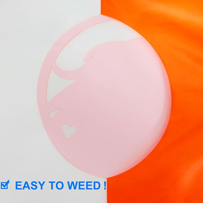 FUNKAKA Neon Orange Heat Transfer Vinyl HTV Rolls - Image 4