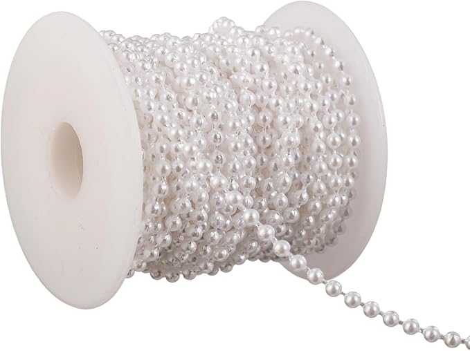 3mm Millet Beads Crafts Faux Pearl Beads Garland Pearl Bead Roll Strand of - Image 3