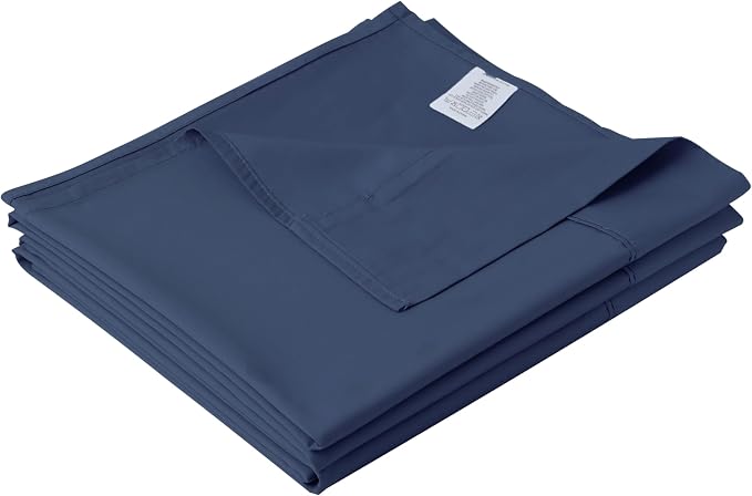Cotton Cal King Flat Sheet Only, 600 Thread Count 100% Egyptian Cotton Top by ZaizaiHome