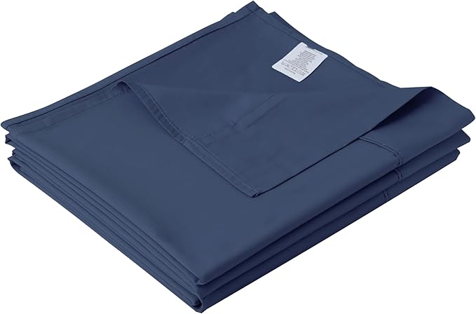 Cotton Twin Flat Sheet Only, 600 Thread Count 100% Egyptian Cotton Top Sheet by ZaizaiHome